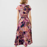 Sukienka TOSKANIA print Dreamworld pink & mauve