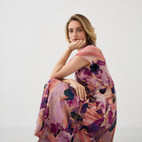 Sukienka TOSKANIA print Dreamworld pink & mauve