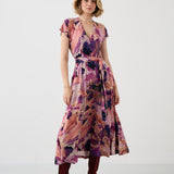 Sukienka TOSKANIA print Dreamworld pink & mauve