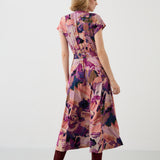 Sukienka TOSKANIA print Dreamworld pink & mauve