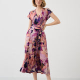 Sukienka TOSKANIA print Dreamworld pink & mauve