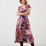 Sukienka TOSKANIA print Dreamworld pink & mauve