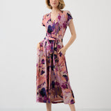 Sukienka TOSKANIA print Dreamworld pink & mauve