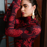 Sukienka UNSTOPPABLE Z GOLFEM print Swanski Studio red