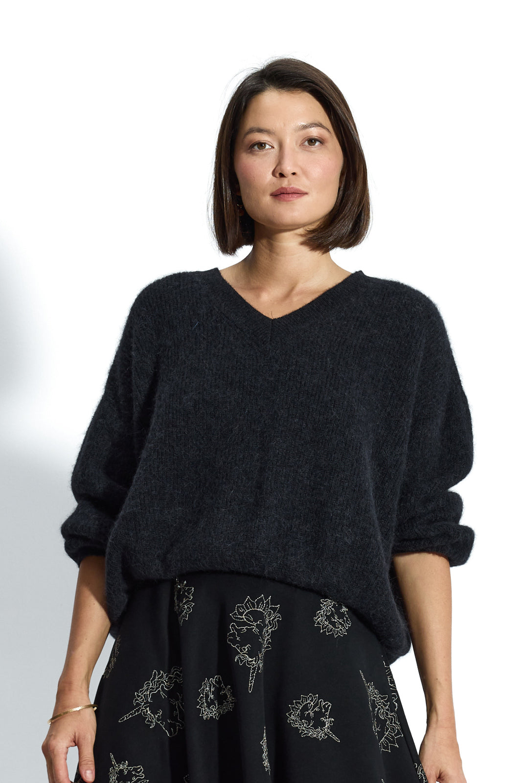 SWETER Z ALPAKI PREMIUM nearly black