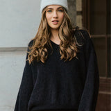 SWETER Z ALPAKI PREMIUM nearly black