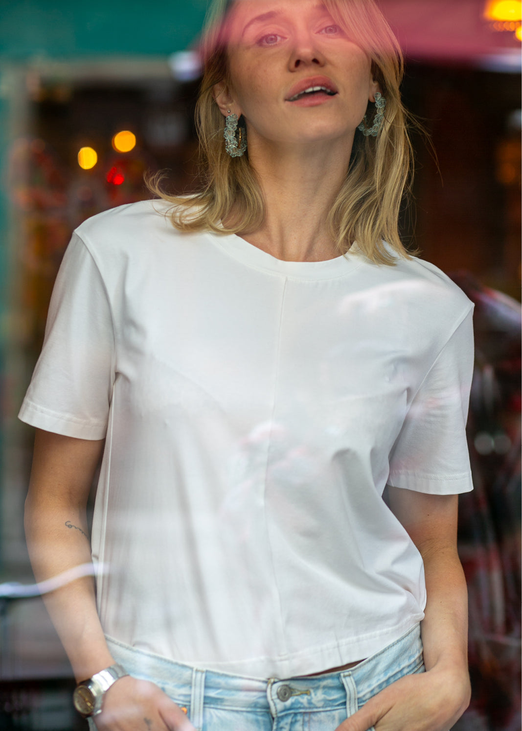 TISZERT BAWEŁNIANY biały