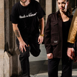 Tiszert MY TIME black haft Swanski Studio