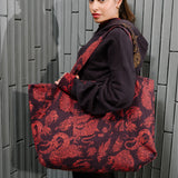 Torba BAG GIRL print Swanski Studio red