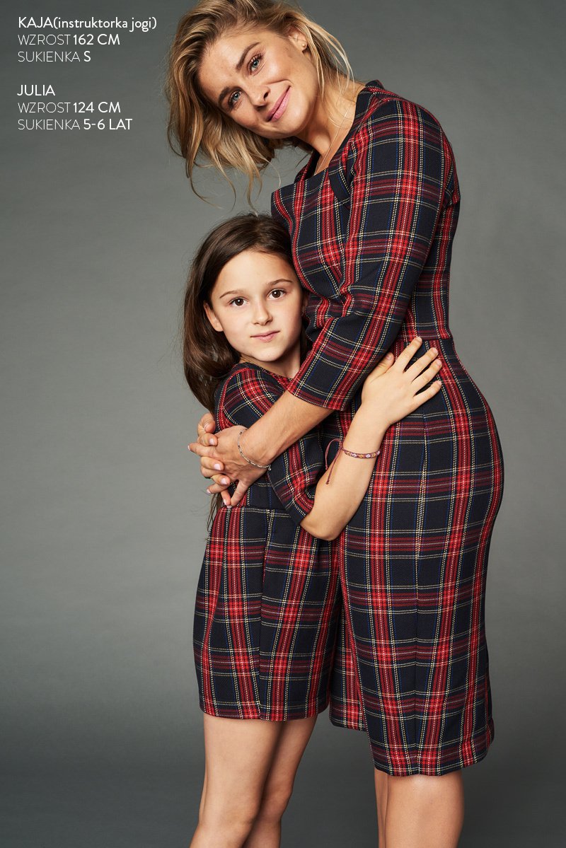 LITTLE CHEQUERED DRESS KIDS red