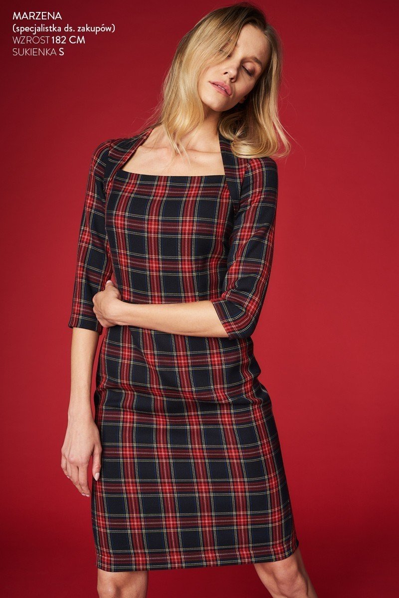 BOLD AND BEAUTIFUL chequered red