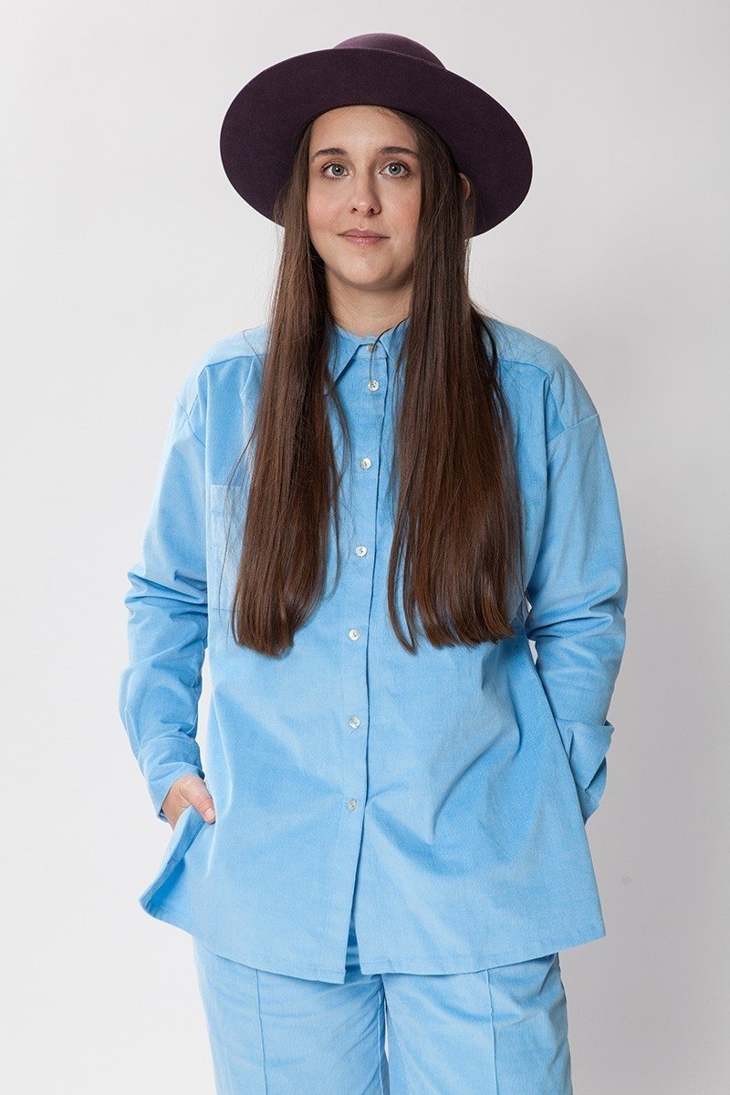 GENTLEWOMAN corduroy baby blue