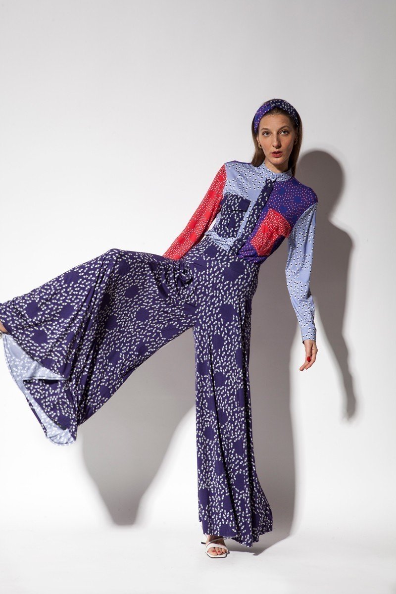 PRIMAVERY navy blue all eyes on you