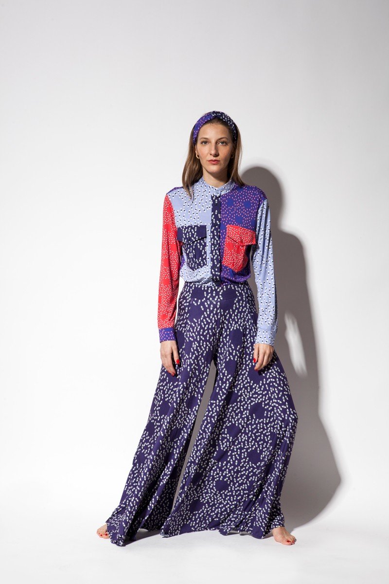 PRIMAVERY navy blue all eyes on you