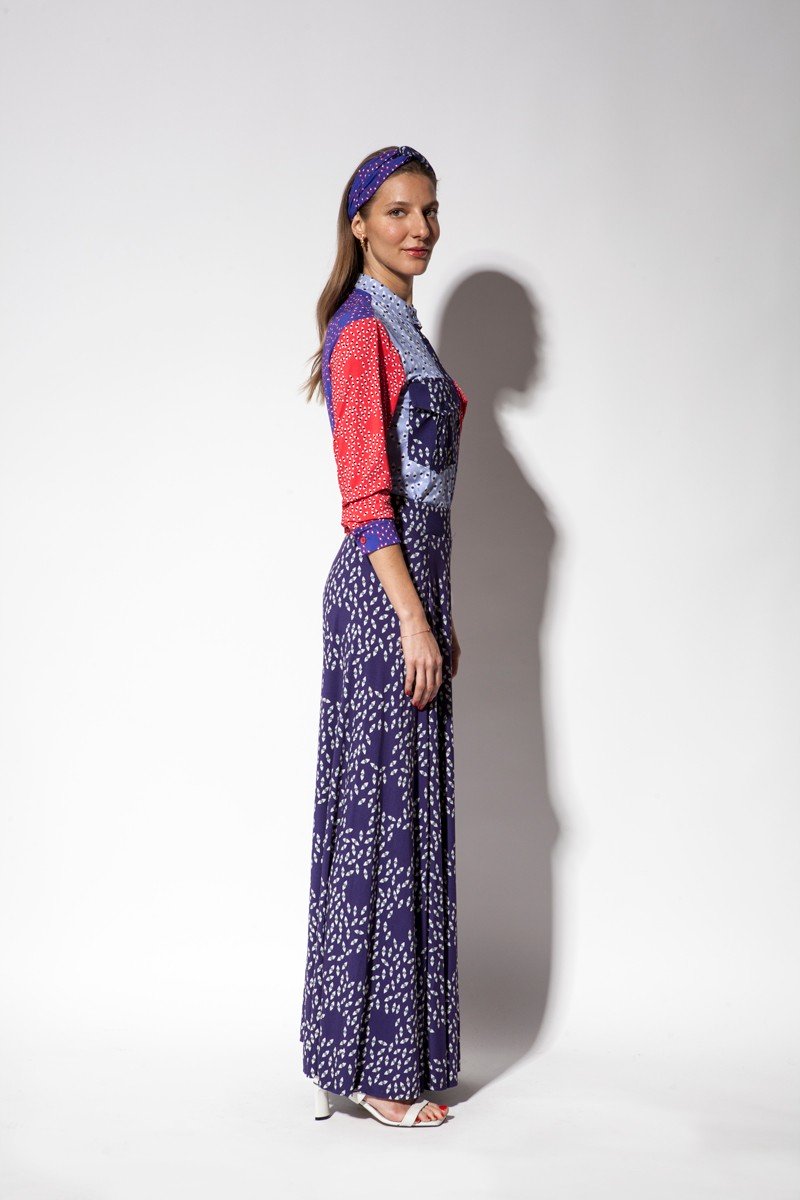 PRIMAVERY navy blue all eyes on you
