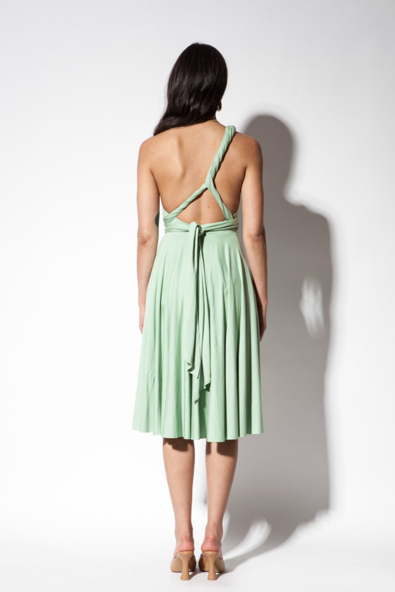 INFINITY DRESS MIDI matcha