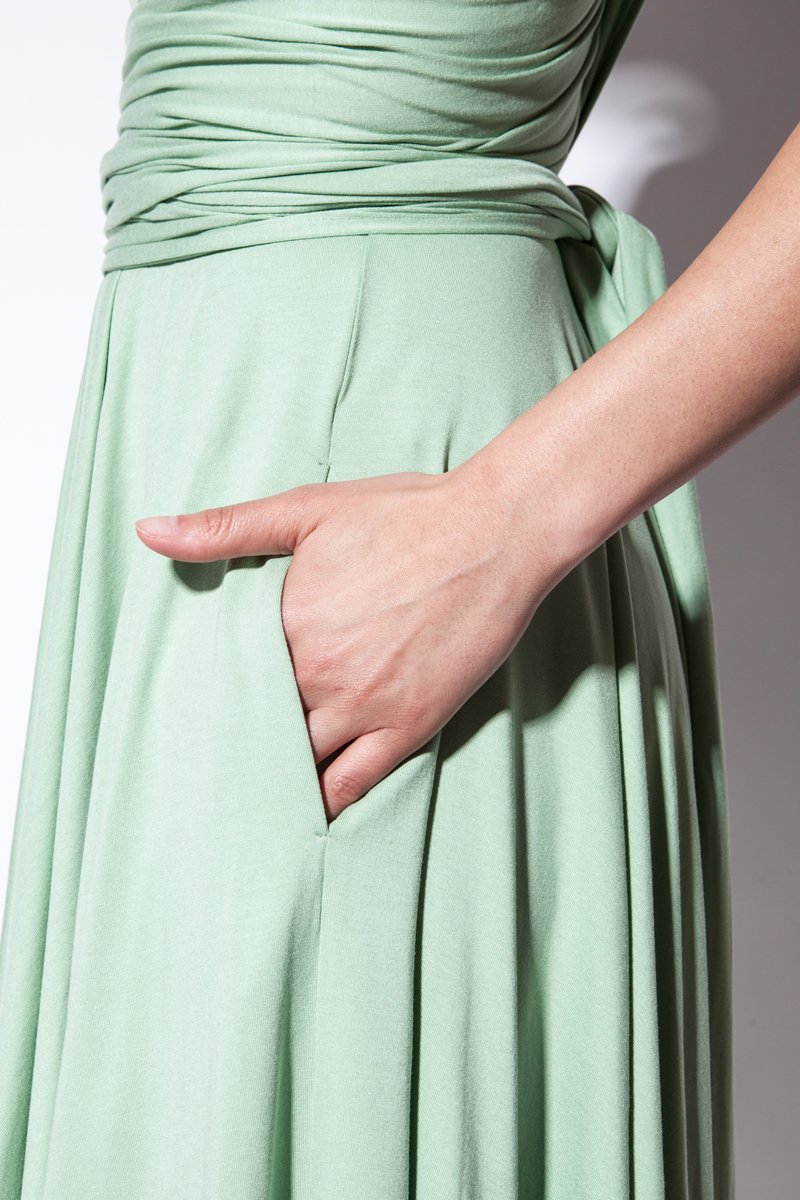 INFINITY DRESS MIDI matcha