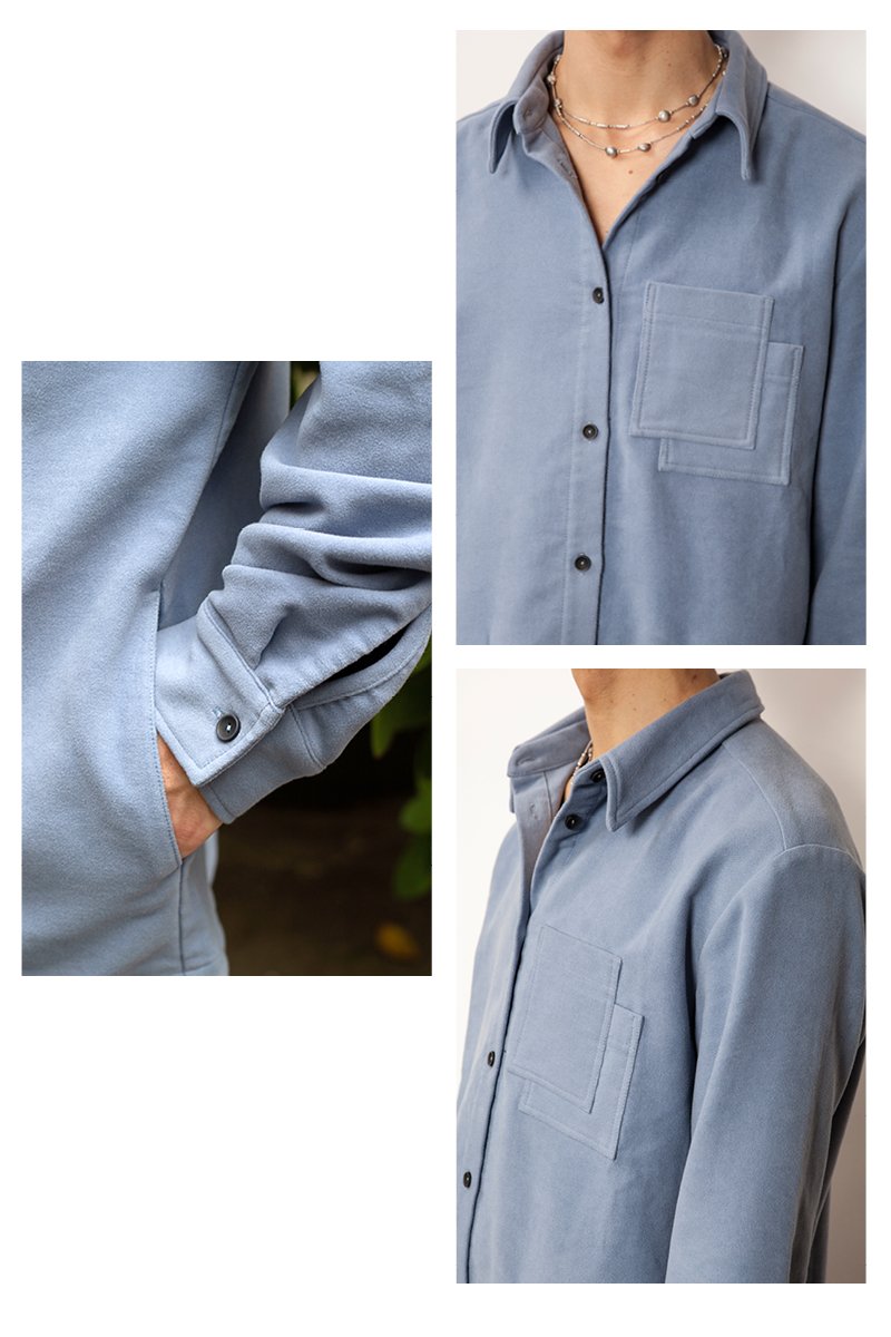 KOSZULA ash blue