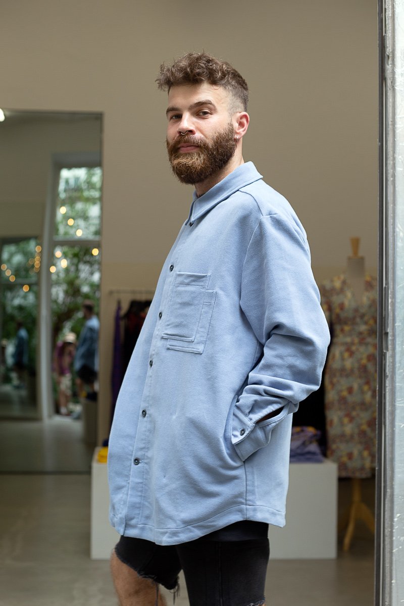 KOSZULA ash blue