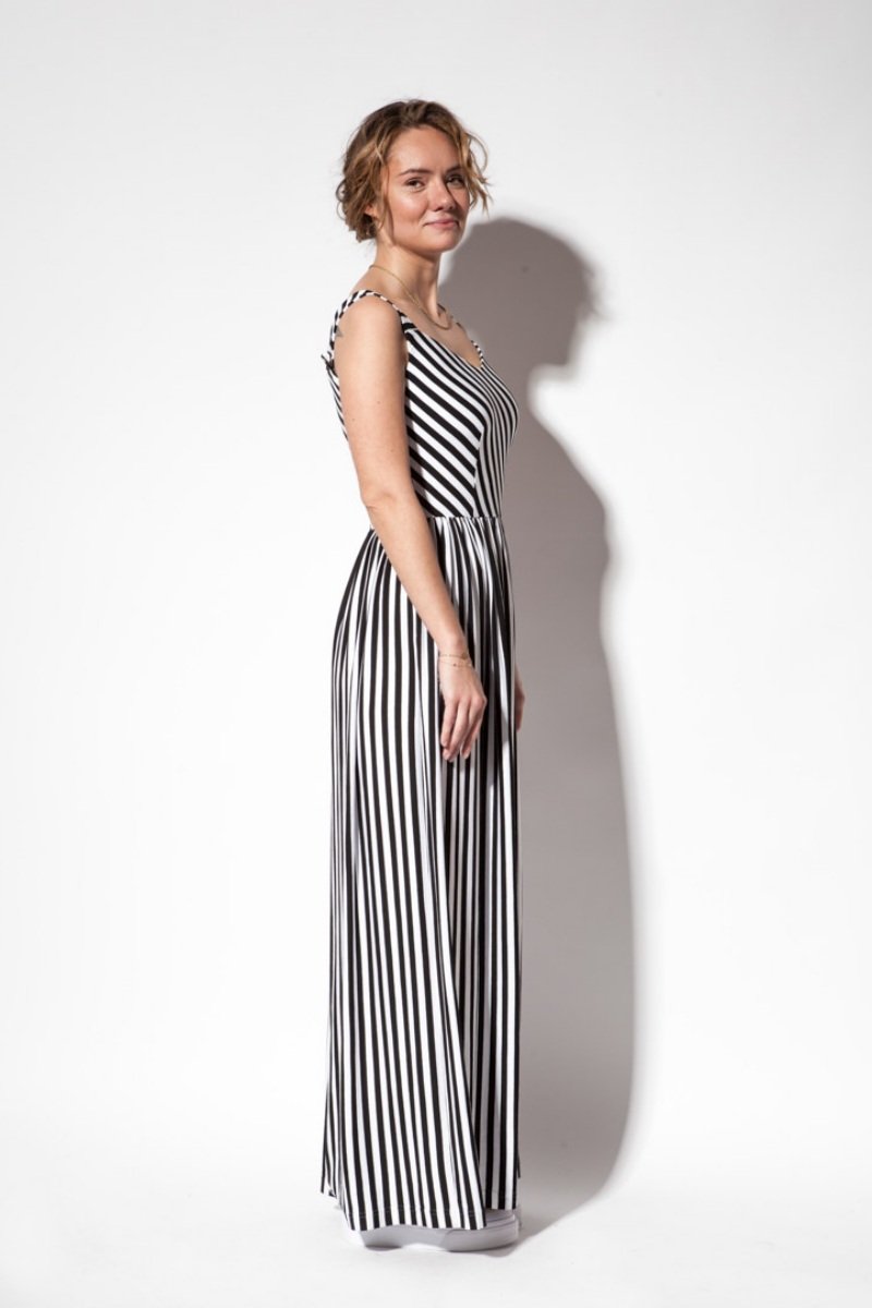 ROMAN HOLIDAYS MAXI black stripes