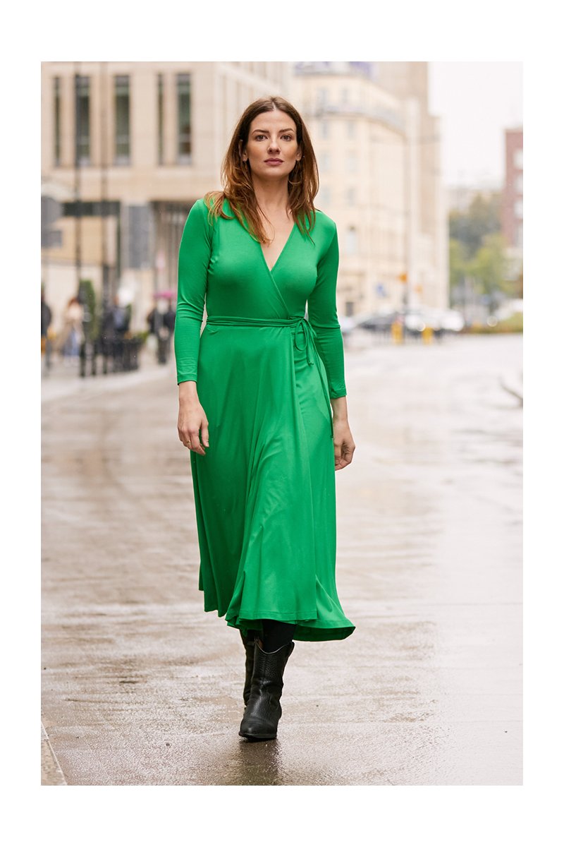 zara green dress 2020