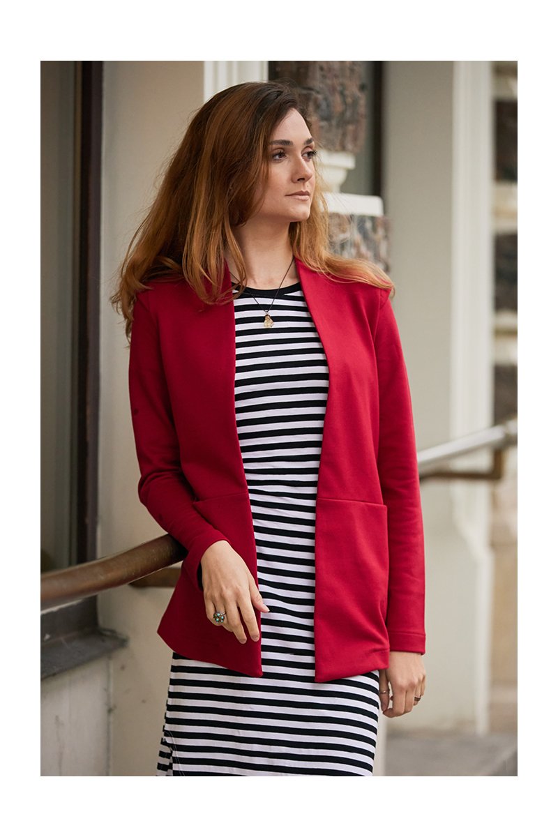 T-SHIRT DRESS black stripes
