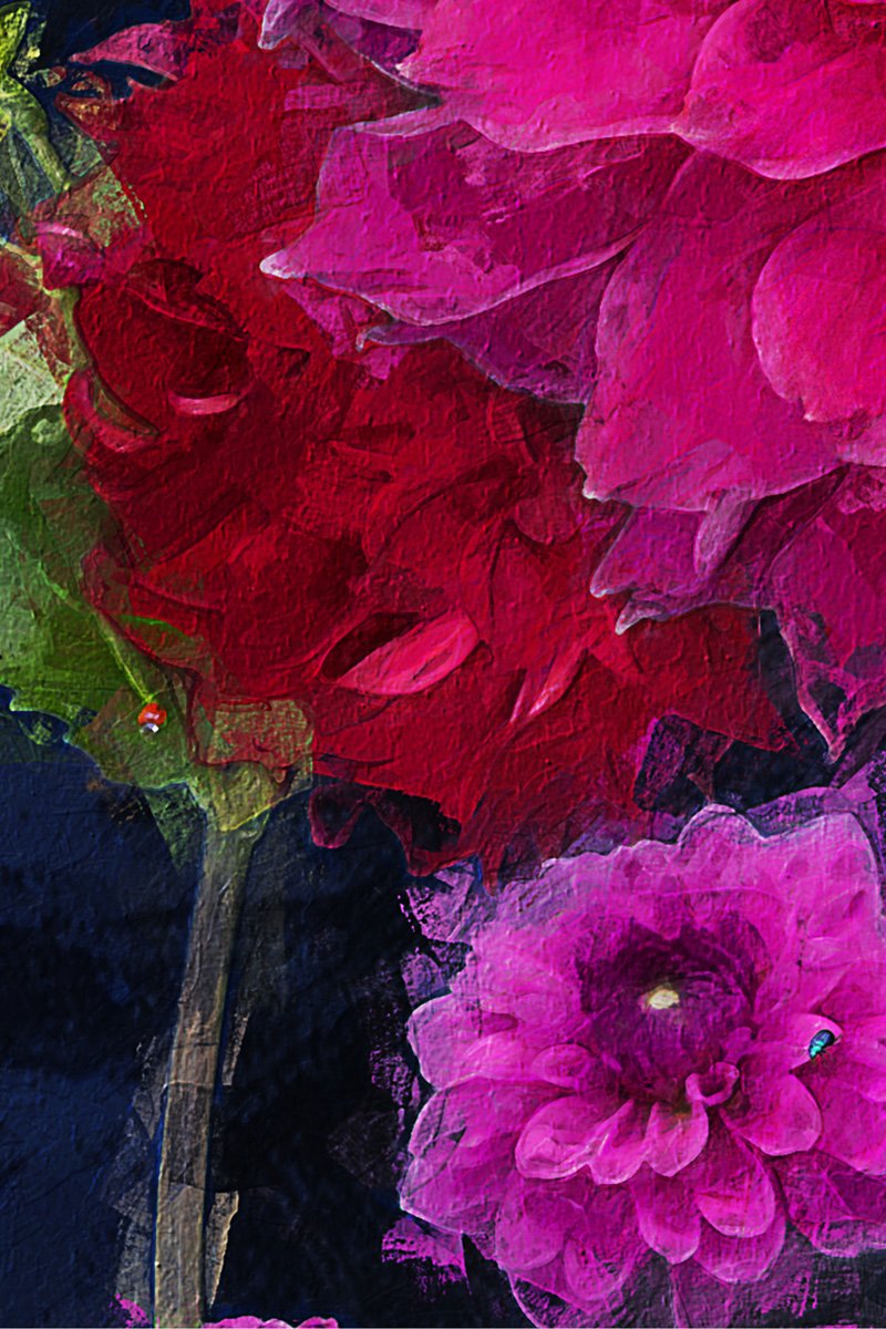 PRIMA BALLERINA dahlias print