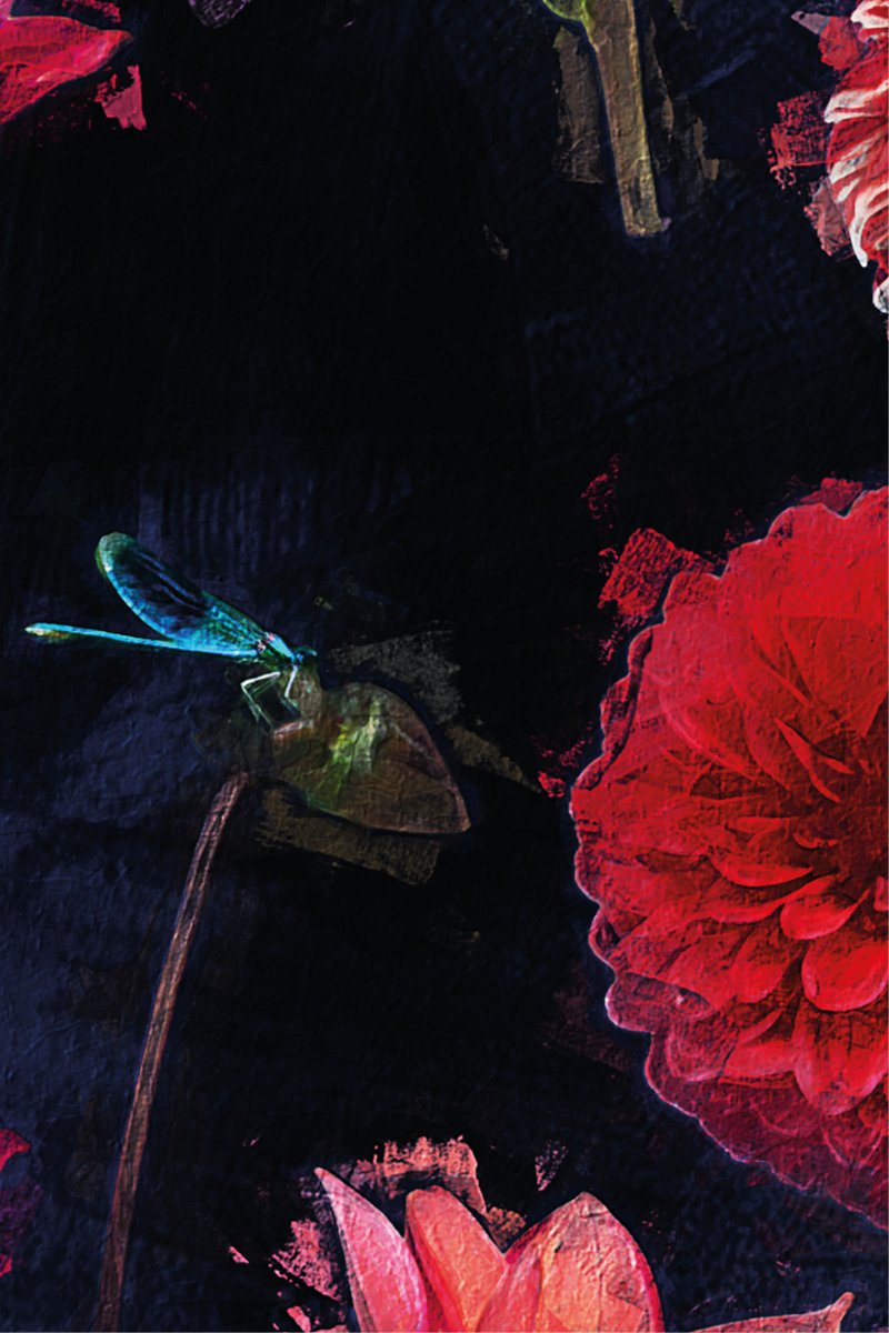 SAWA LONGSLEEVE dahlias print