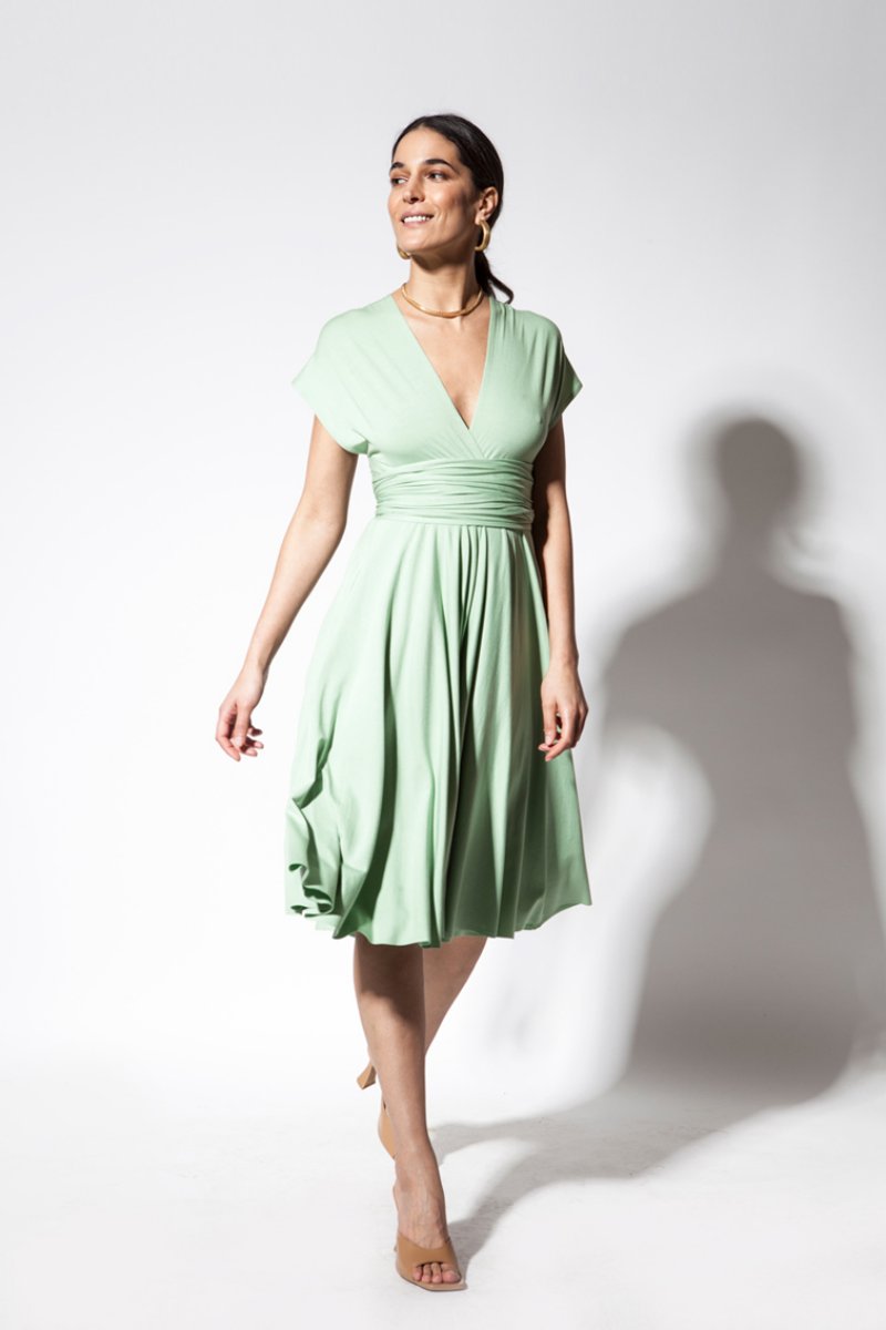 INFINITY DRESS MIDI matcha