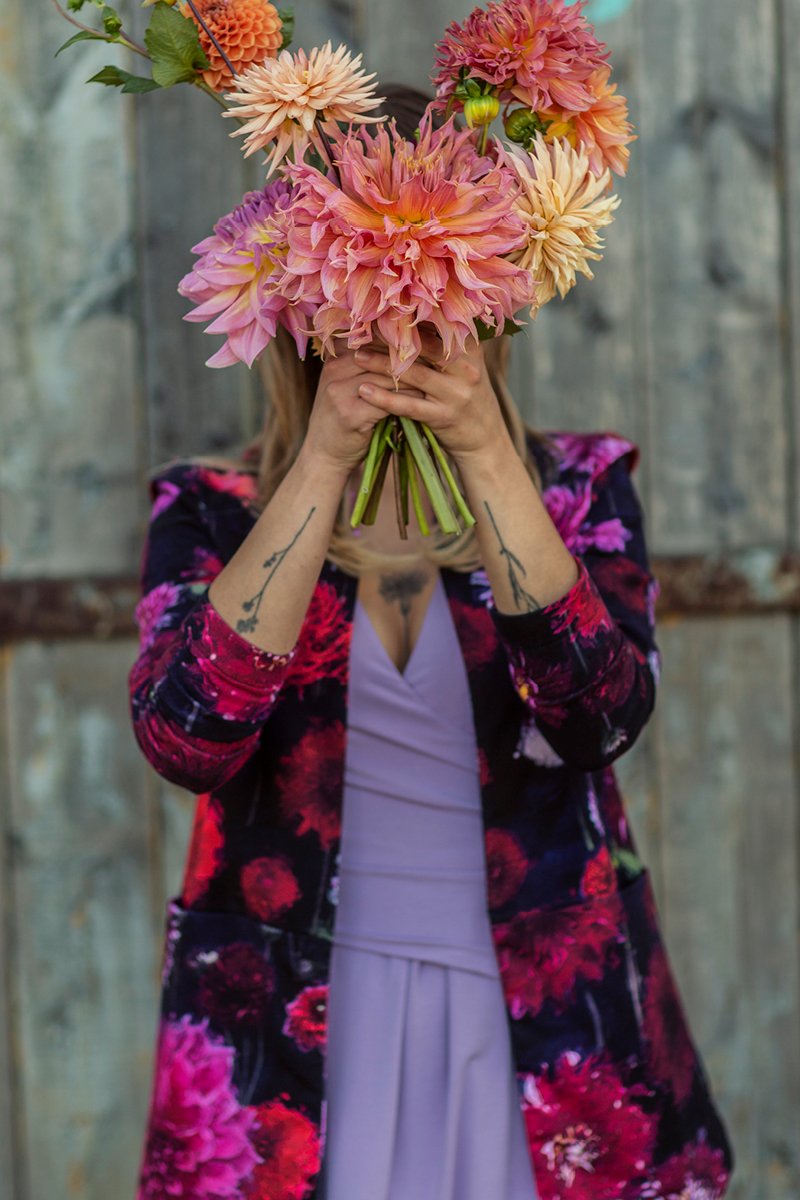 OPEN OFFICE dahlias print