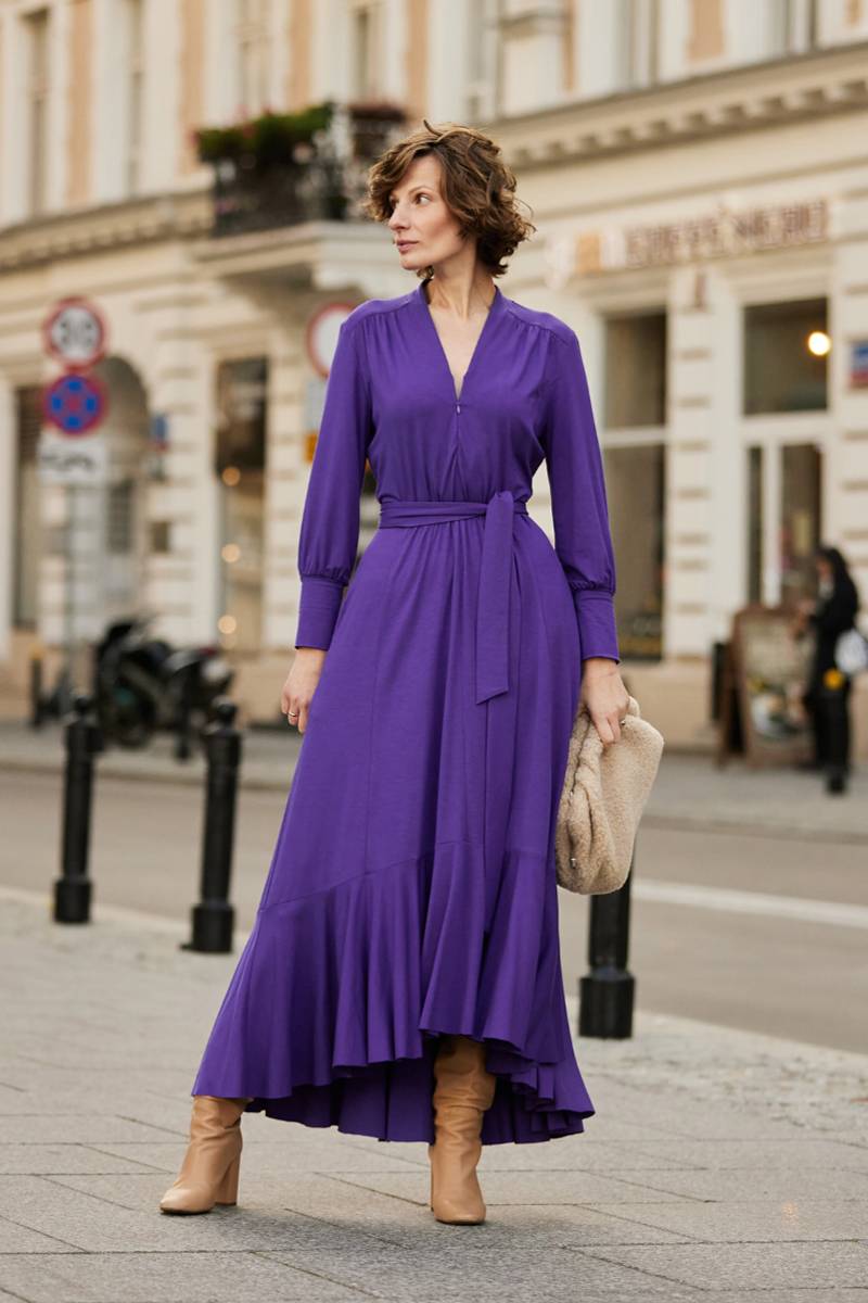 BOHEMA irresistible violet dress with pockets