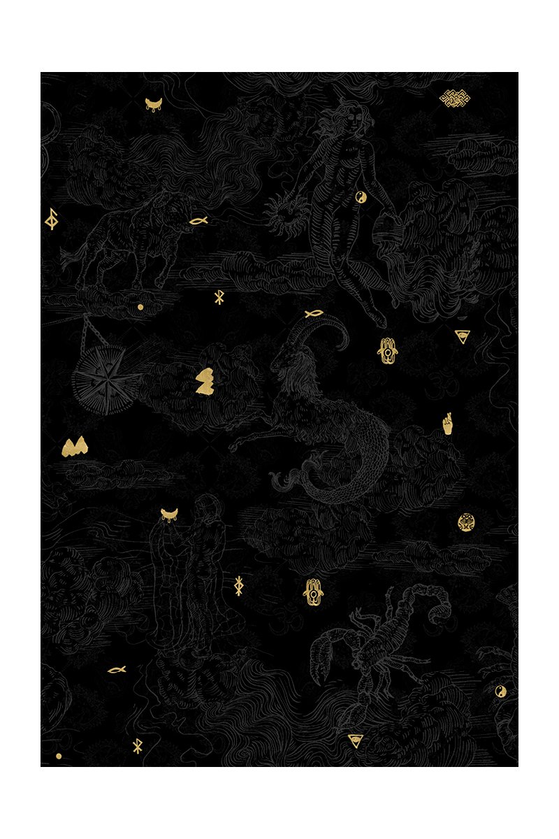DREAMGIRL z długim rękawem print wish you luck black