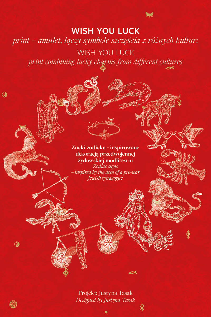 GO(LF) FOR IT red wish you luck print