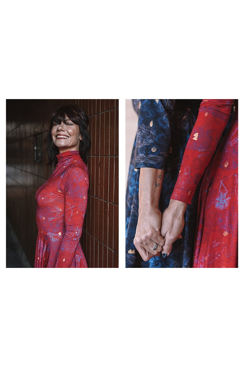 GO(LF) FOR IT red wish you luck print