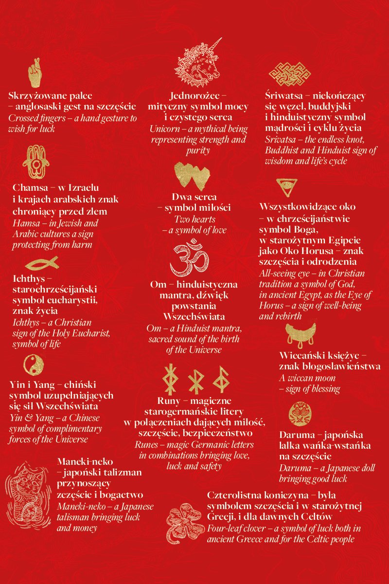MASZ WIADOMOŚĆ print wish you luck red