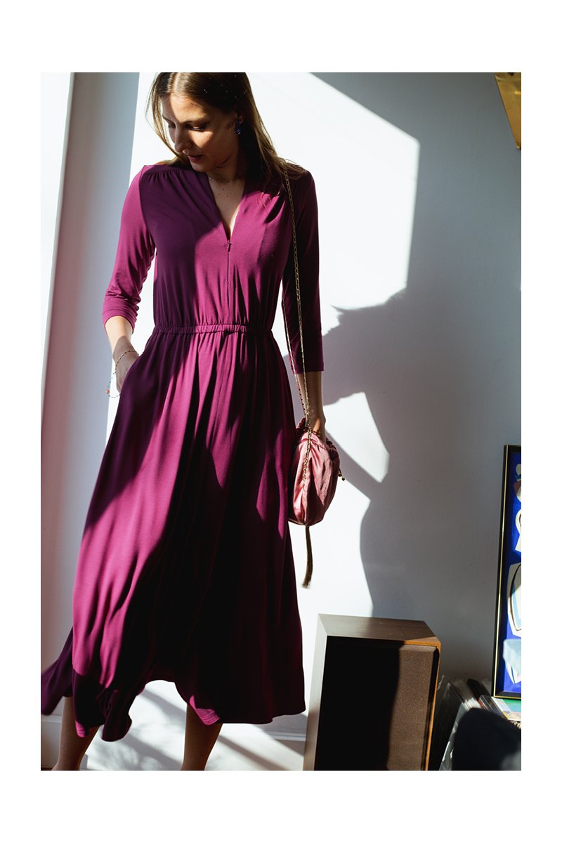 LIBERTY DRESS purple