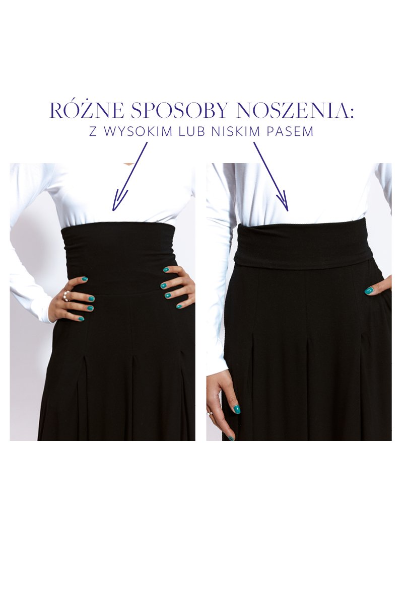 SPÓDNICA Z OPCJĄ SUKIENKI czarna