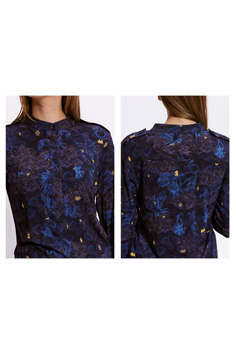 JOLKA print wish you luck night blue
