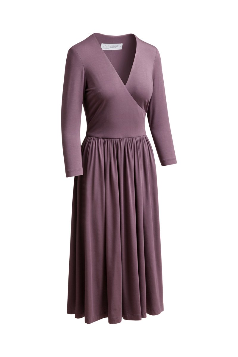 WRAP DRESS amethystine