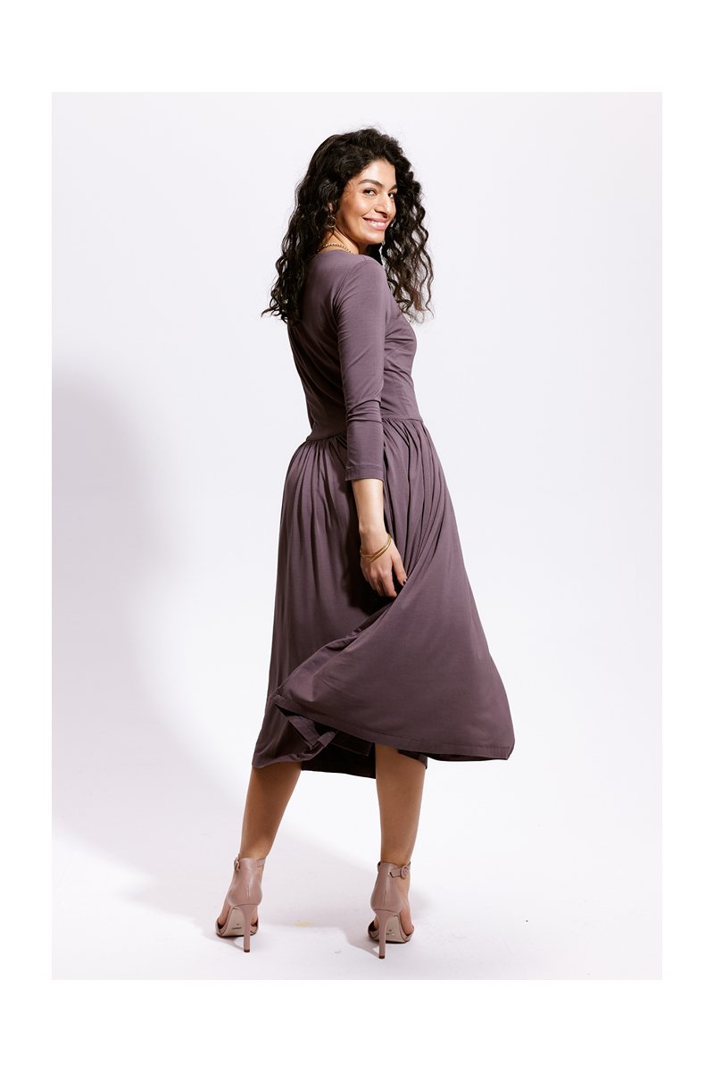 WRAP DRESS amethystine