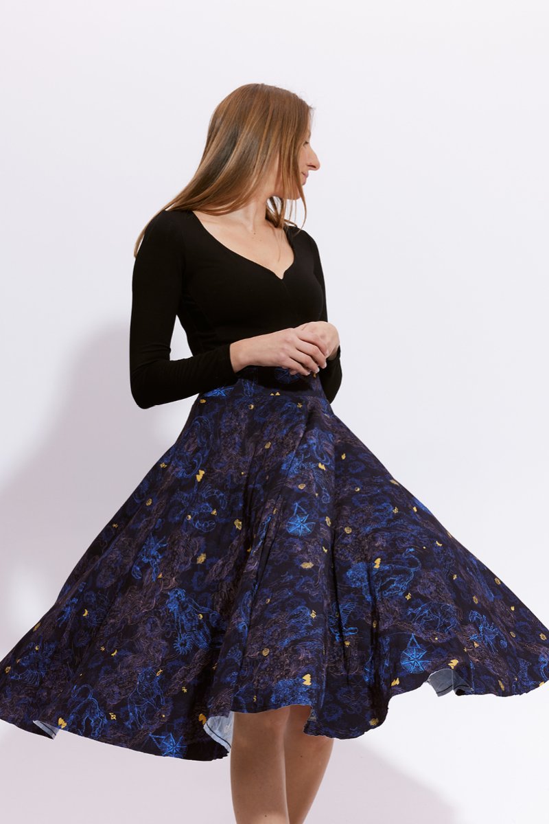 PRIMA BALLERINA print wish you luck night blue
