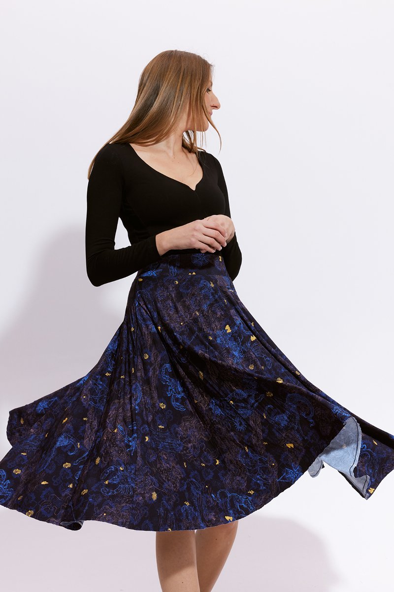 PRIMA BALLERINA print wish you luck night blue