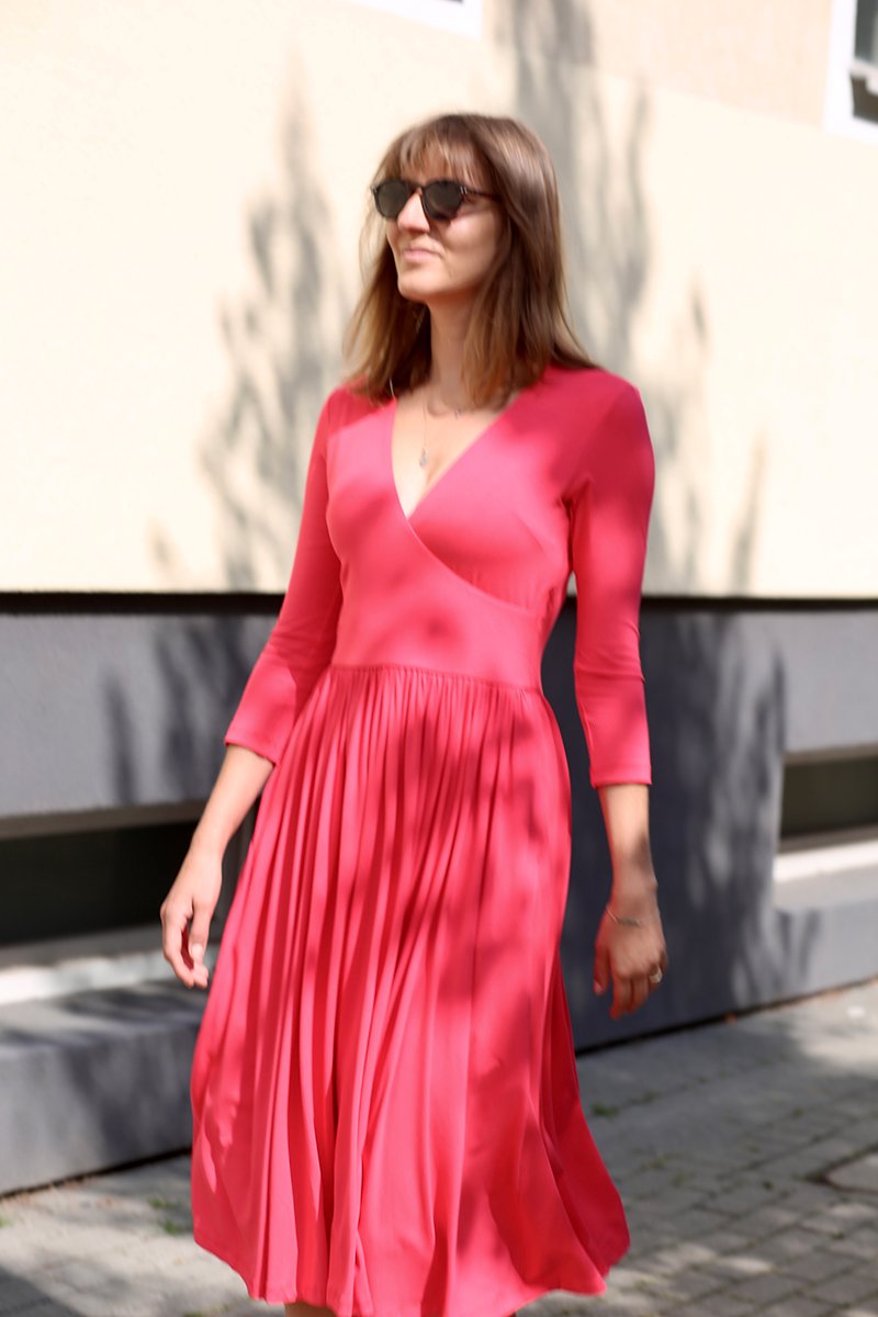 WRAP DRESS watermelon