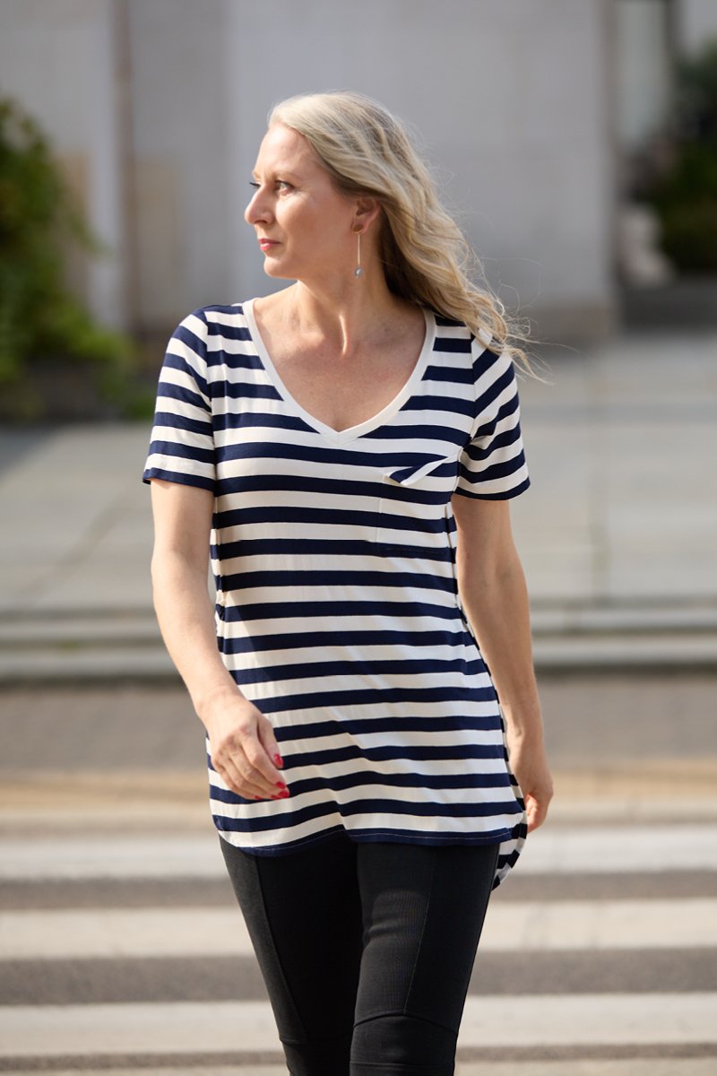 LOVER SIZE navy stripes