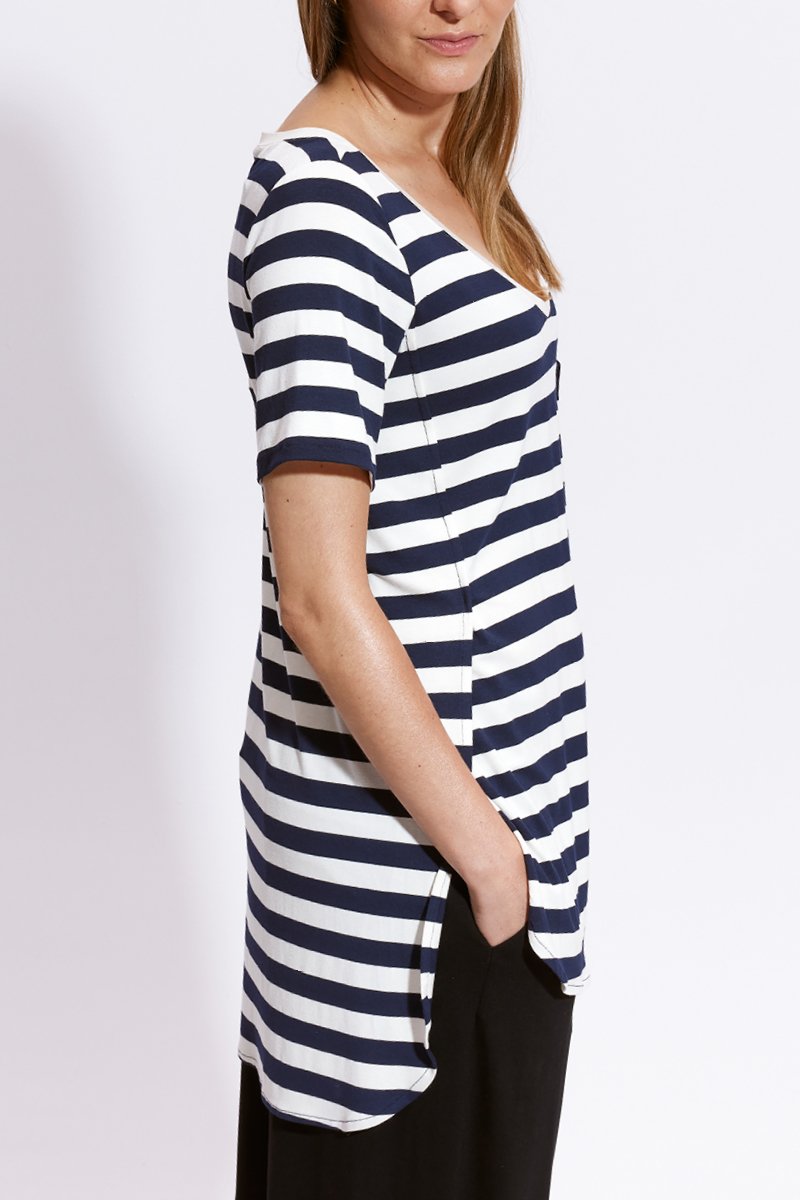 LOVER SIZE navy stripes