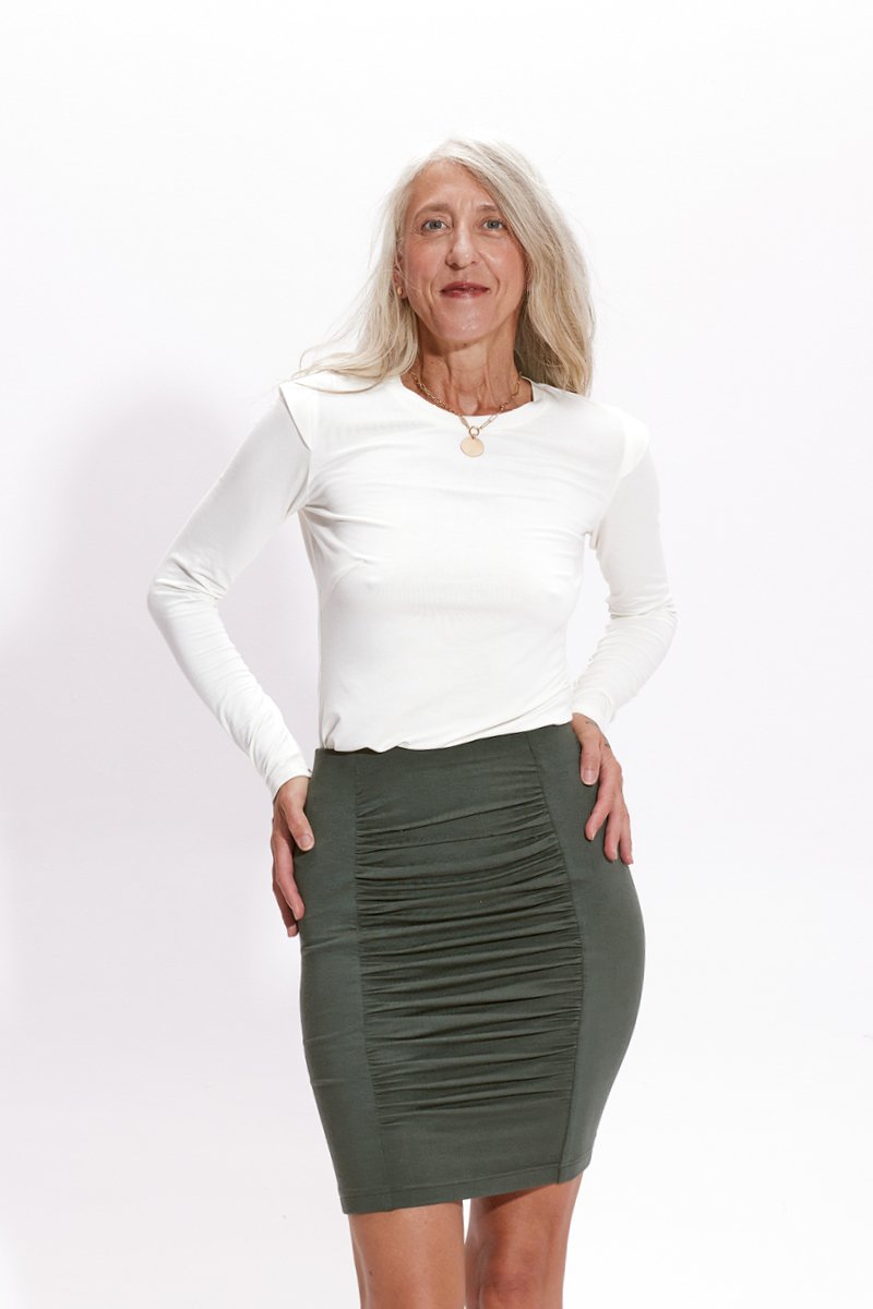 CITY SKIRT military green