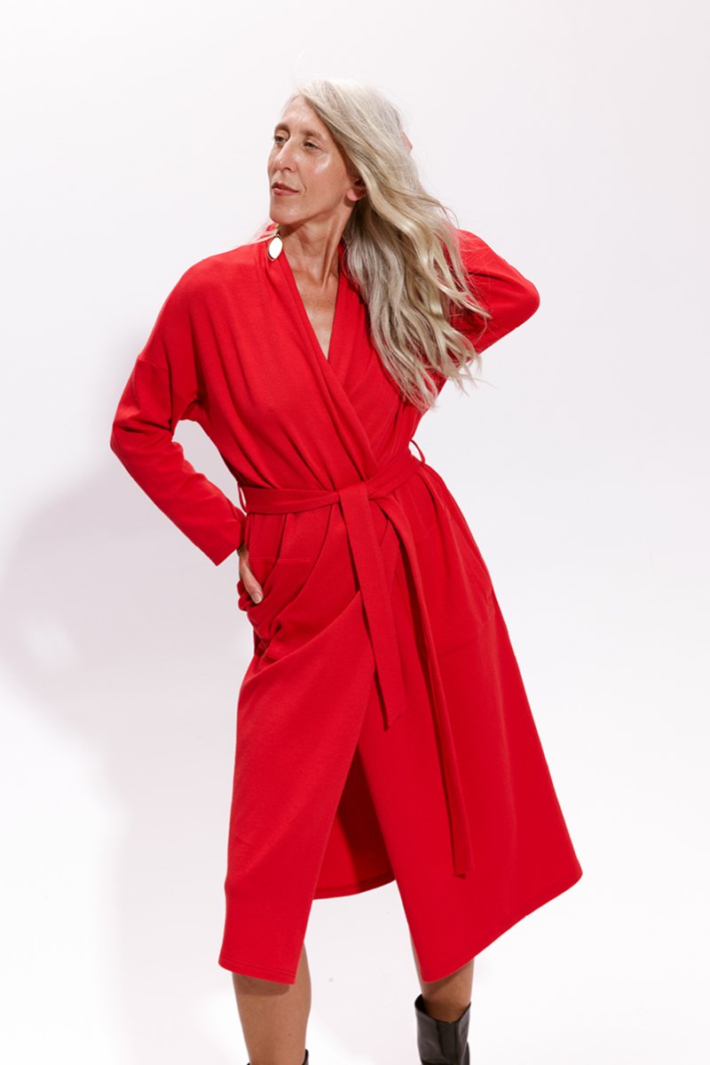 ANNA DRESS rosso