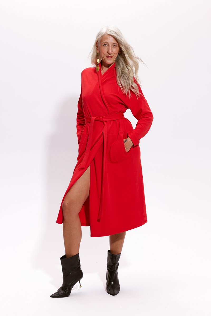 ANNA DRESS rosso