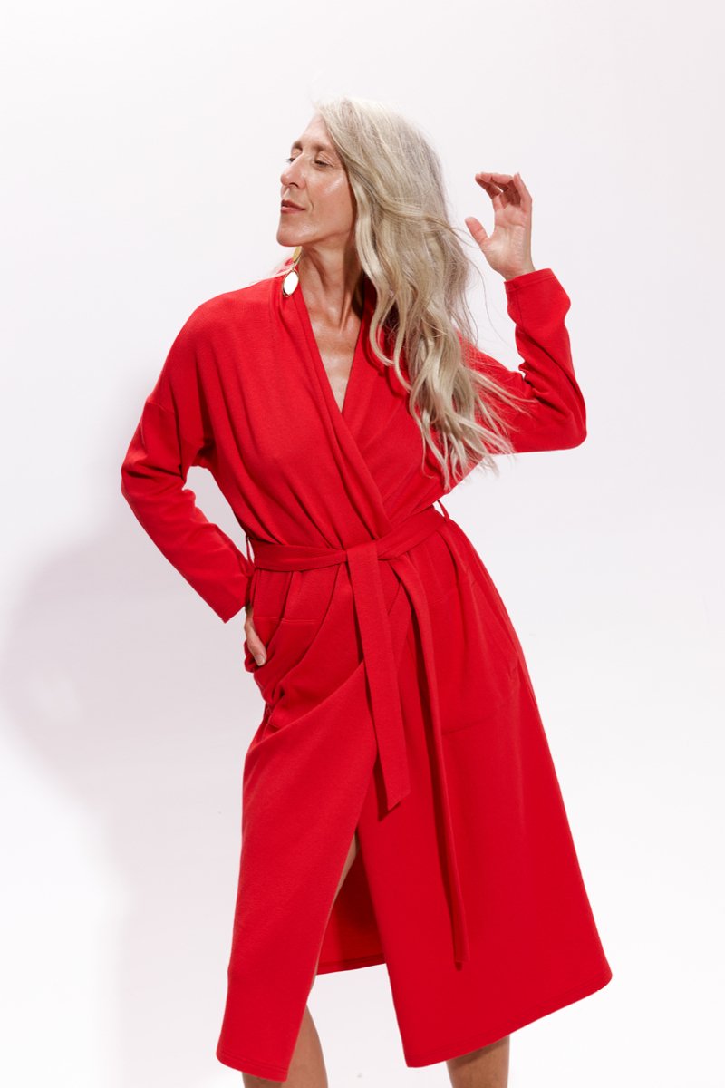 ANNA DRESS rosso