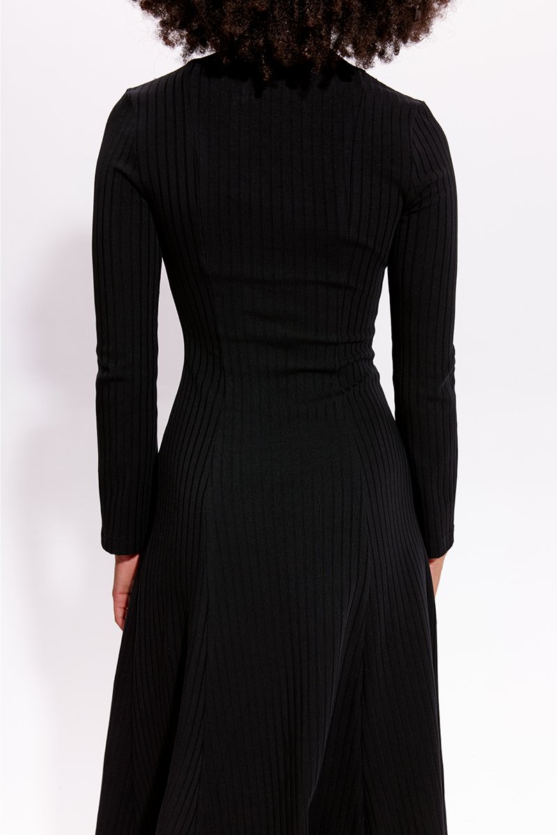 CATHERINE DRESS czarny prążek